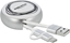 Attēls no Delock USB 2 in 1 Retractable Cable Type-A to Micro-B and USB-C™ white / silver
