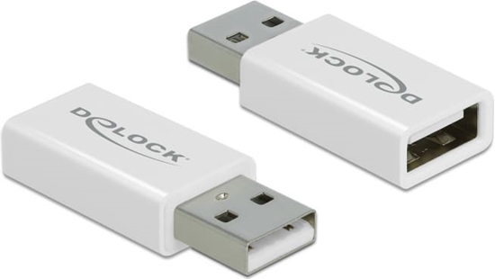 Picture of Delock USB 2.0 Adapter Type-A male to Type-A female Data Blocker