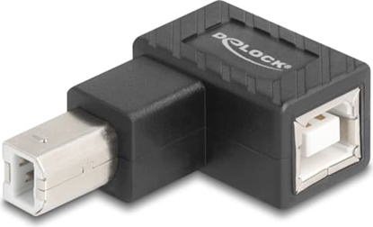 Picture of Delock USB 2.0 Adapter USB Type-B male to USB Type-B female 90° angled upwards