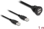 Picture of Delock USB 2.0 Cable 2 x USB Type-A male to 2 x USB Type-A female for built-in 1 m black