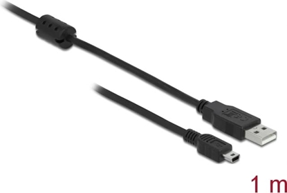 Picture of Delock USB 2.0 Cable Type-A male to USB 2.0 Mini-B male 1 m black