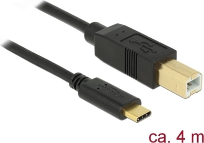Picture of Delock USB 2.0 cable Type-C to Type-B 4 m