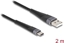 Picture of Delock USB 2.0 Cable USB Type-A male to USB Type-C™ male with extended bend protection 2 m