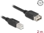 Picture of Delock USB 2.0 Cable USB Type-B male to EASY USB Type-A female 2 m
