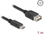 Attēls no Delock USB 2.0 Cable USB Type-C™ male to EASY USB Type-A female 1 m