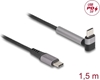 Изображение Delock USB 2.0 Cable USB Type-C™ male to male angled with stand function PD 3.0 60 W 1.5 m