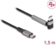 Attēls no Delock USB 2.0 Cable USB Type-C™ male to male angled with stand function PD 3.0 60 W 1.5 m