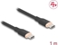 Attēls no Delock USB 2.0 Cable USB Type-C™ male to male PD 3.0 60 W 1 m black Silicone
