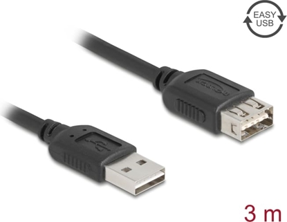 Picture of Delock USB 2.0 extension cable EASY USB Type-A male to EASY USB Type-A female 3 m