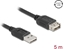 Attēls no Delock USB 2.0 extension cable EASY USB Type-A male to EASY USB Type-A female 5 m
