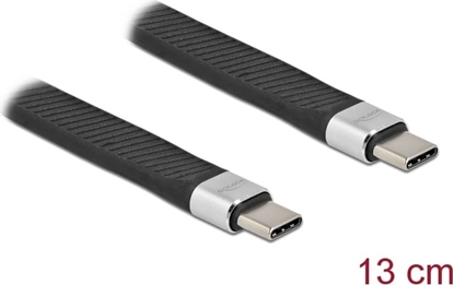 Picture of Delock USB 2.0 FPC Flat Ribbon Cable USB Type-C™ to USB Type-C™ 13 cm PD 5 A E-Marker