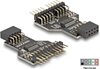 Picture of Delock USB 2.0 Hub 9 pin Pin Header female to 2 x 9 pin Pin Header male