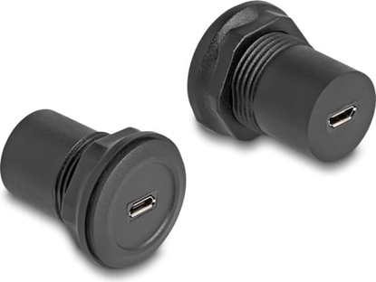 Picture of Delock USB 2.0 Type Micro-B to USB 2.0 Type Micro-B built-in connector black