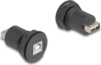 Picture of Delock USB 2.0 Type-B to USB 2.0 Type-A built-in connector black