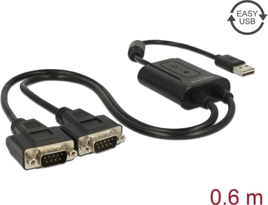 Picture of Delock USB 2.0 to 2 x serial RS-232 adapter