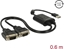 Attēls no Delock USB 2.0 to 2 x serial RS-232 adapter