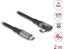 Picture of Delock USB 20 Gbps cable angled left / right USB PD 3.1 Extended Power Range 240 W 2 m