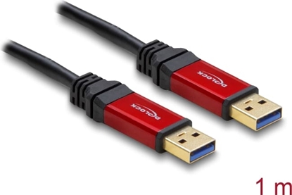 Picture of Delock USB 3.2 Gen 1 Cable Type-A male to Type-A male 1 m metal