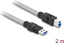 Attēls no Delock USB 3.2 Gen 1 Cable Type-A male to Type-B male with metal jacket 2 m