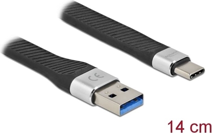 Picture of Delock USB 3.2 Gen 1 FPC Flat Ribbon Cable USB Type-A to USB Type-C™ 14 cm PD 3 A