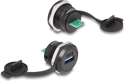 Picture of Delock USB 3.2 Gen 1 Type-A to PCB built-in connector with protective dust cap