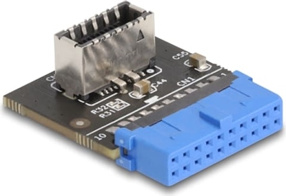 Picture of Delock USB 5 Gbps Adapter Pin Header female to internal USB Type-E Key A female angled