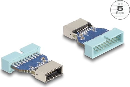 Picture of Delock USB 5 Gbps Adapter Pin Header male to internal USB Type-E Key A female