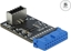 Attēls no Delock USB 5 Gbps Adapter Type-E Key A Pin Header female to internal Key A female
