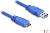 Picture of Delock USB 5 Gbps Cable Type-A male to Type Micro-B male 1 m blue