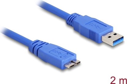 Picture of Delock USB 5 Gbps Cable Type-A male to Type Micro-B male 2 m blue