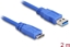 Изображение Delock USB 5 Gbps Cable Type-A male to Type Micro-B male 2 m blue