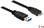 Attēls no Delock USB 5 Gbps Cable Type-A male to Type Micro-B male 3 m black