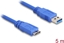Picture of Delock USB 5 Gbps Cable Type-A male to Type Micro-B male 5 m blue
