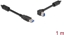 Picture of Delock USB 5 Gbps Cable Type-A male to Type-B male 90° left angled 1 m