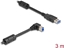 Attēls no Delock USB 5 Gbps Cable Type-A male to Type-B male 90° right angled 3 m