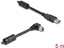 Attēls no Delock USB 5 Gbps Cable Type-A male to Type-B male 90° right angled 5 m