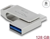 Picture of Delock USB 5 Gbps USB-C™ + Type-A Memory Stick 128 GB - Metal Housing