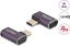 Picture of Delock USB Adapter 40 Gbps USB Type-C™ PD 3.1 240 W male to female angled left / right 8K 60 Hz metal
