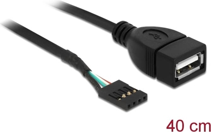 Picture of Delock USB Cable Pin header female > USB 2.0 type-A female 40 cm