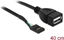 Picture of Delock USB Cable Pin header female > USB 2.0 type-A female 40 cm