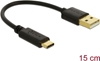 Picture of Delock USB Charging Cable Type-A to USB Type-C™ 3 A 15 cm
