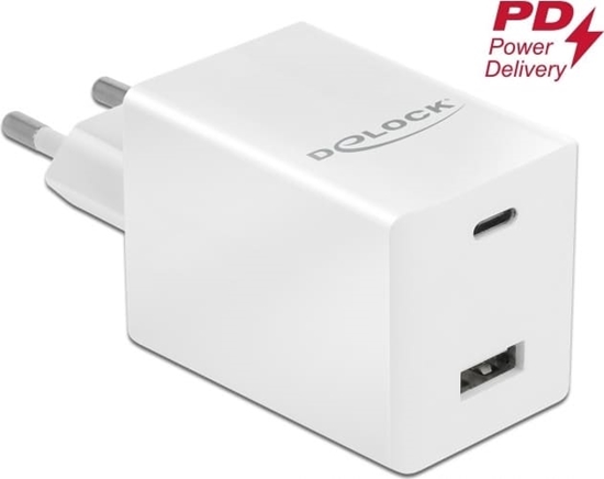 Picture of Delock USB GaN Charger USB Type-C™ PD 3.0 and USB Type-A with 48 W