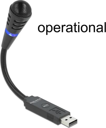 Picture of Delock USB Microphone with Gooseneck and Mute Button