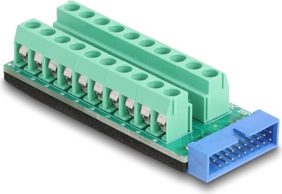 Picture of Delock USB Pfostenstecker zu Terminalblock Adapter 20 Pin