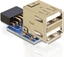 Picture of Delock USB pin header female > 2 x USB 2.0 female - up