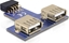 Attēls no Delock USB pin header female > 2 x USB 2.0 female - up