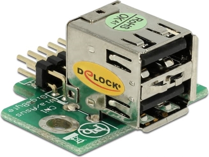 Picture of Delock USB Pinheader male to 2 x USB 2.0 female - up