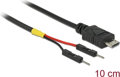 Picture of Delock USB Power Cable Micro-B to 2 x pin header male separate power 10 cm