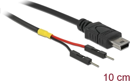 Picture of Delock USB Power Cable Mini-B to 2 x pin header male separate power 10 cm