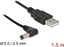 Picture of Delock USB Power Cable to DC 5.5 x 2.5 mm male 90° 1.5 m